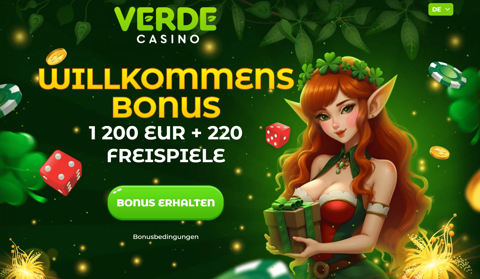 Screenshot der Spieloberfläche von Verde Casino
